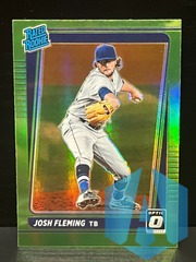 2021 Optic Lime Green #92 Josh Fleming RC Rookie Rated Rays